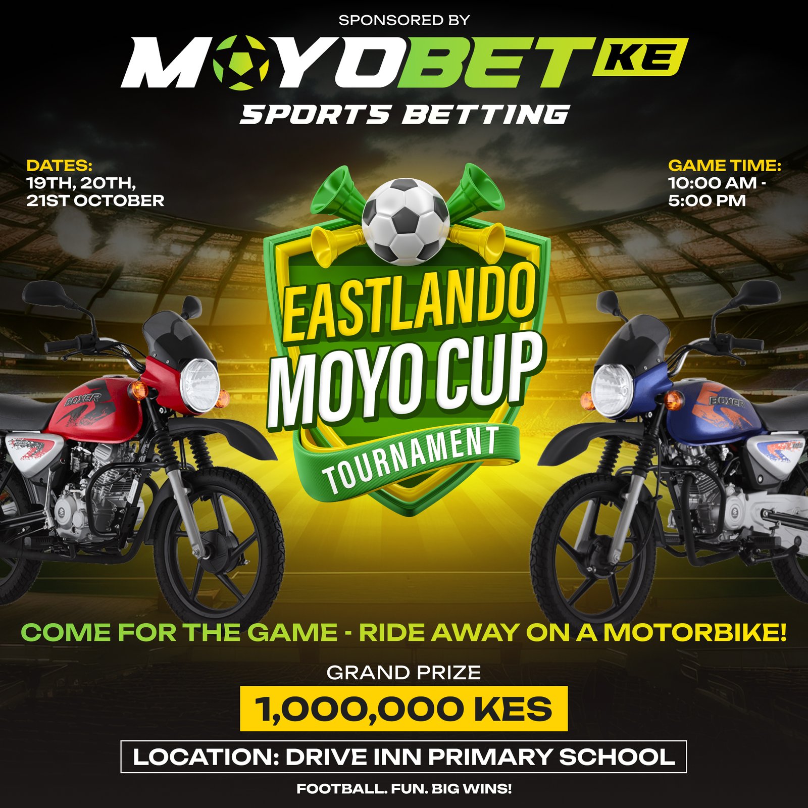 Get Ready for the Ultimate Football Experience – The Eastlando Stars Cup Sponsored by Moyobet Sports Betting and Moyo Casino